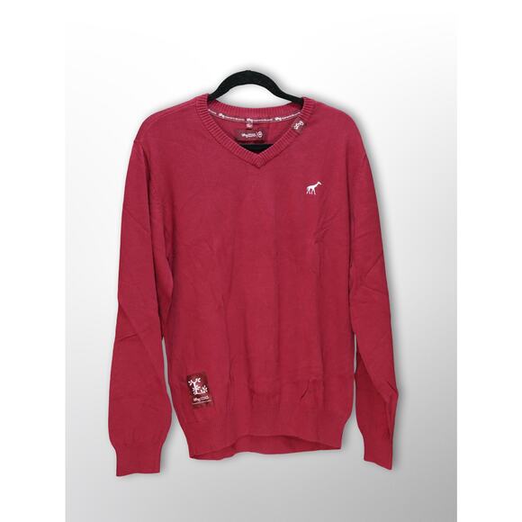 LRG Red V-Neck Sweater - Men's Large - Great Condition - Picture 1 of 2